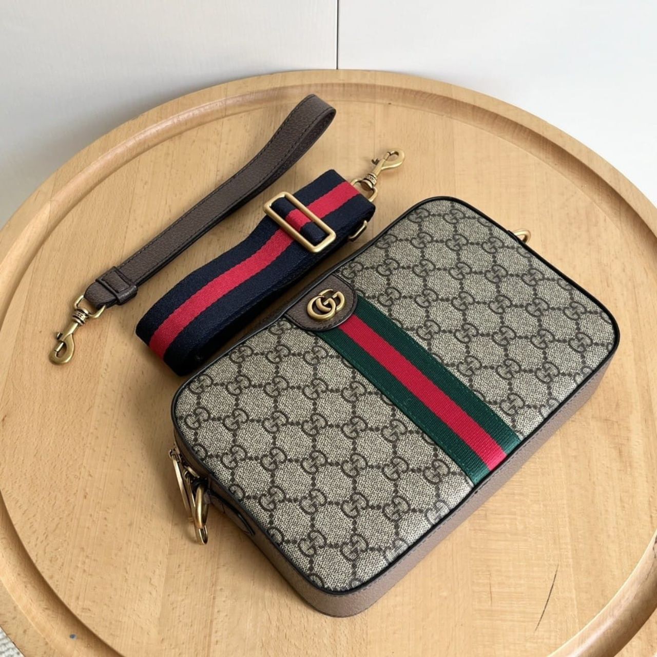 Gucci Ophidia GG Shoulder Bag Beige Ebony 23.5Cm 699439 9C2ST 8920 - Image 3