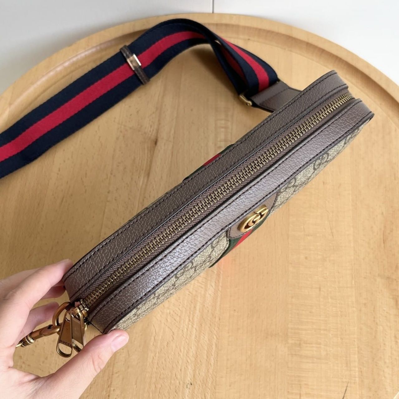Gucci Ophidia GG Shoulder Bag Beige Ebony 23.5Cm 699439 9C2ST 8920 - Image 9