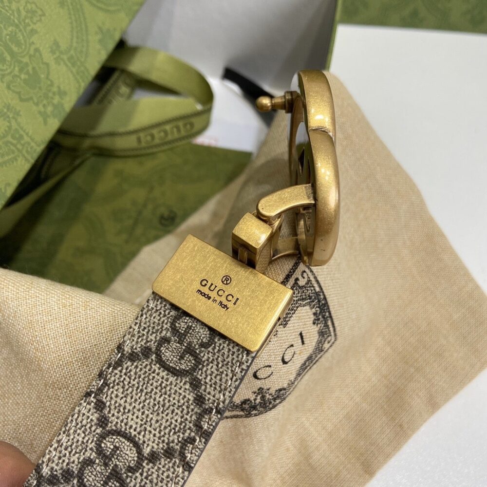Alternative view of Gucci GG Marmont Reversible Belt Brown Leather 659416 92TIC 8358