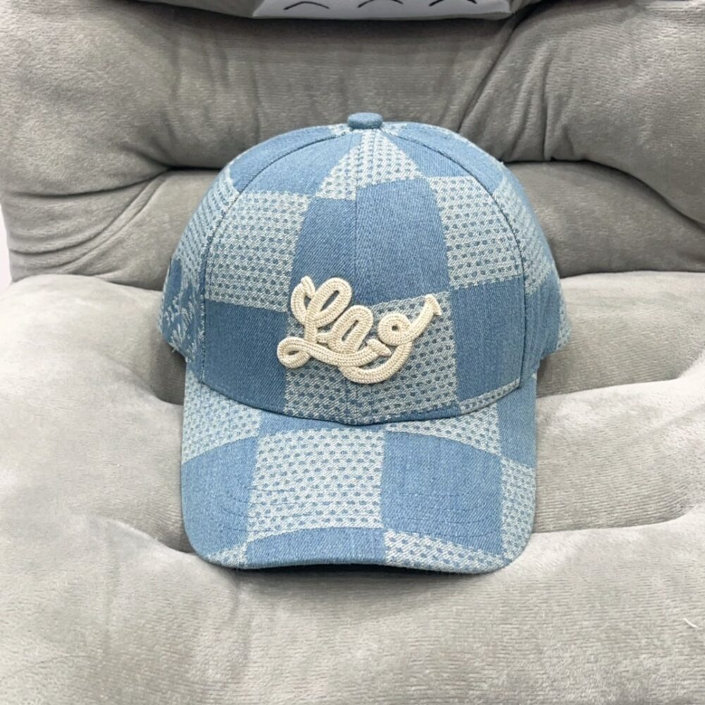 Alternative view of Louis Vuitton Damier Denim 3D Baseball Cap Denim Blue M7534M