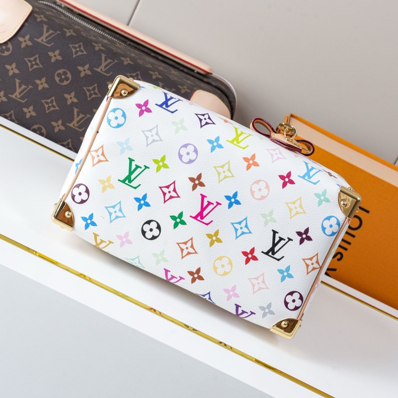 Prestige Edition - Louis Vuitton x Murakami Speedy Bandouliere 25 Bag White 25Cm M13085 - Image 8