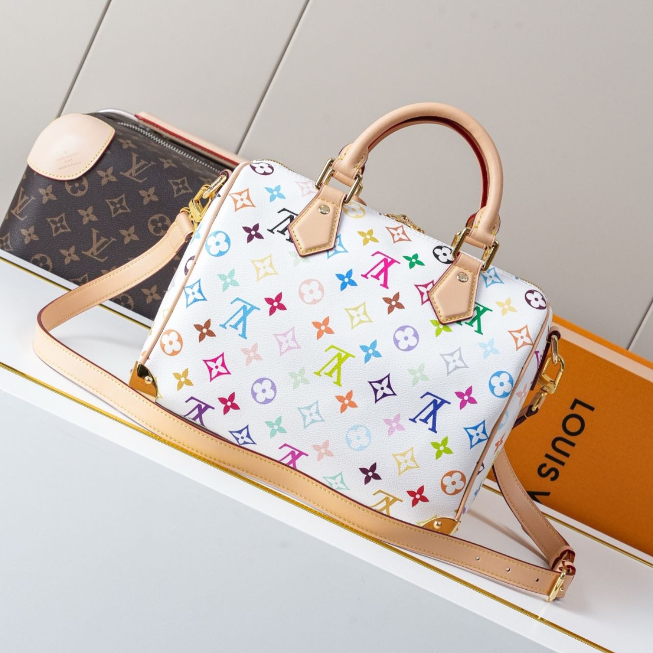 Prestige Edition - Louis Vuitton x Murakami Speedy Bandouliere 25 Bag White 25Cm M13085 - Image 11