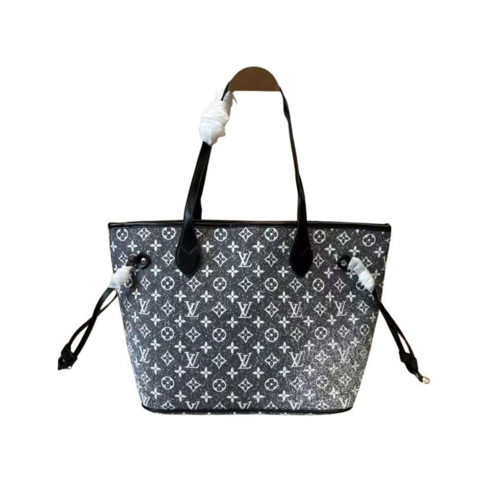 Alternative view of Louis Vuitton Neverfull MM Monogram Jacquard Denim Grey 31cm M21465