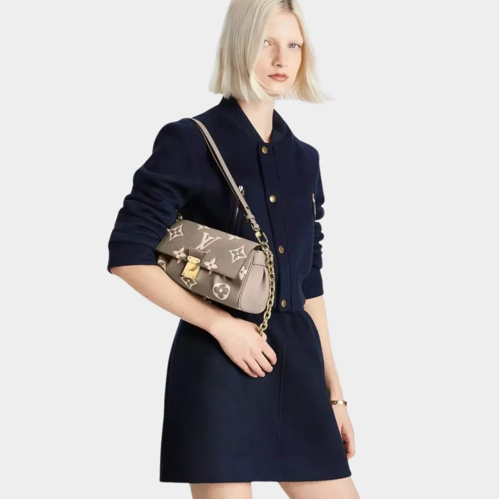 Alternative view of Louis Vuitton Favorite Bicolor Monogram Empreinte Leather Beige 24Cm M45836