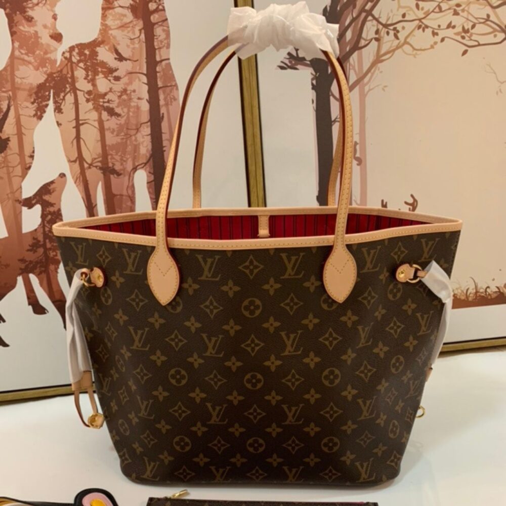 Alternative view of Prestige Edition - Louis Vuitton Neverfull MM Monogram Canvas Cerise Red 32Cm M46987