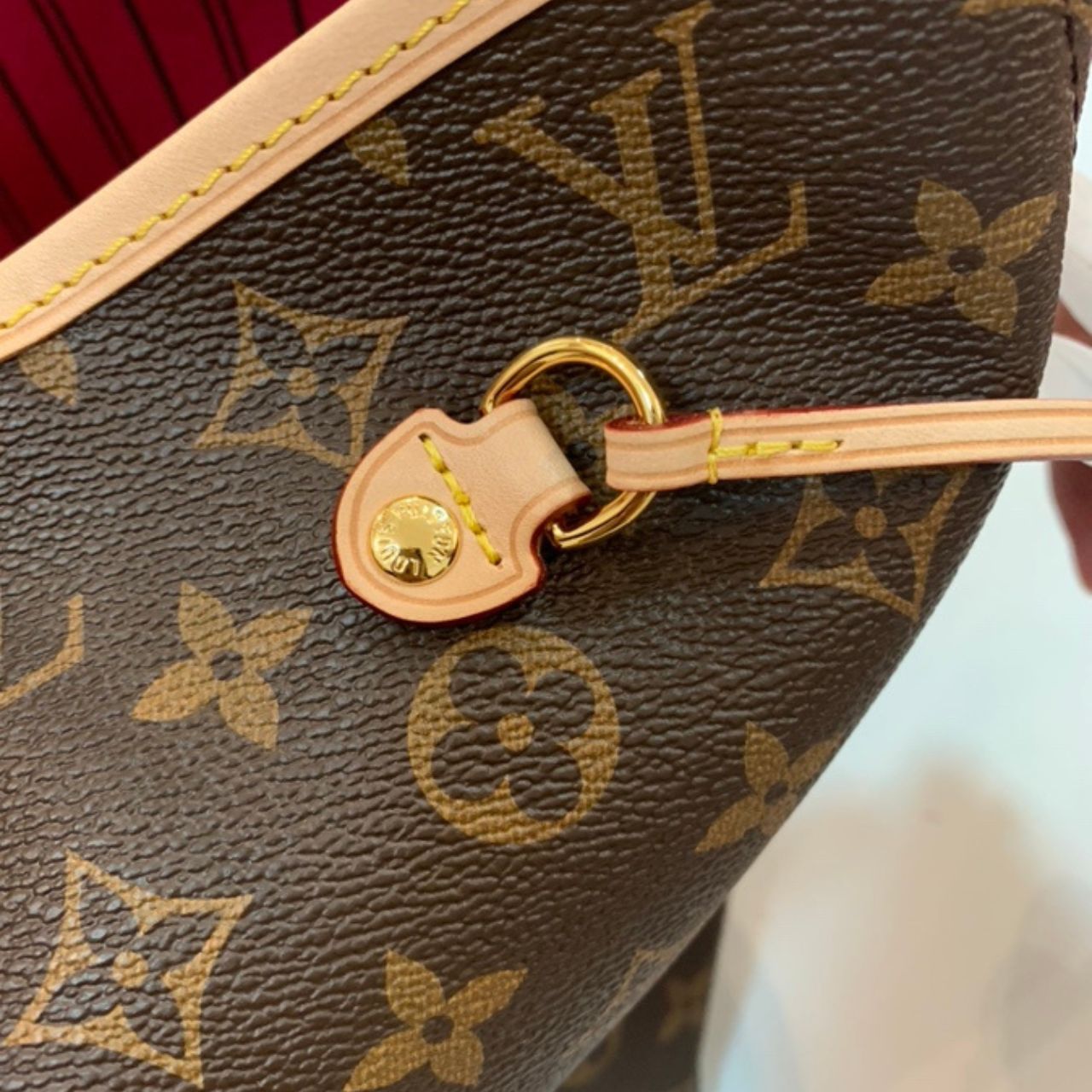 Prestige Edition - Louis Vuitton Neverfull MM Monogram Canvas Cerise Red 32Cm M46987 - Image 4