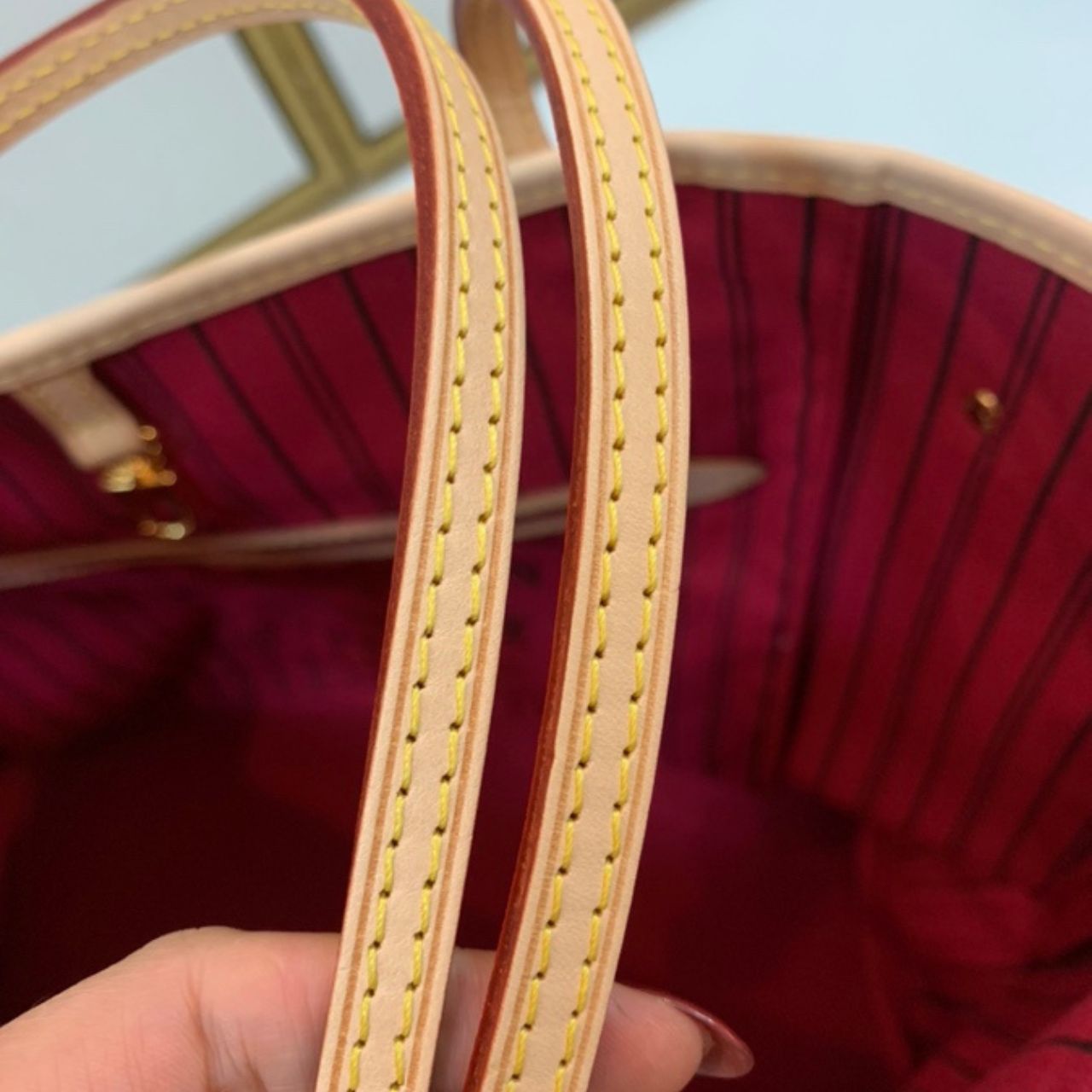 Prestige Edition - Louis Vuitton Neverfull MM Monogram Canvas Cerise Red 32Cm M46987 - Image 5