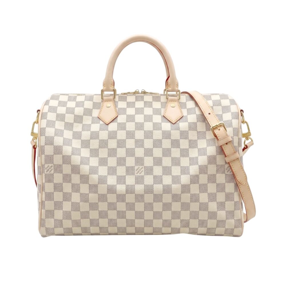Louis Vuitton Speedy Bandouliere 35 White 35cm N41372