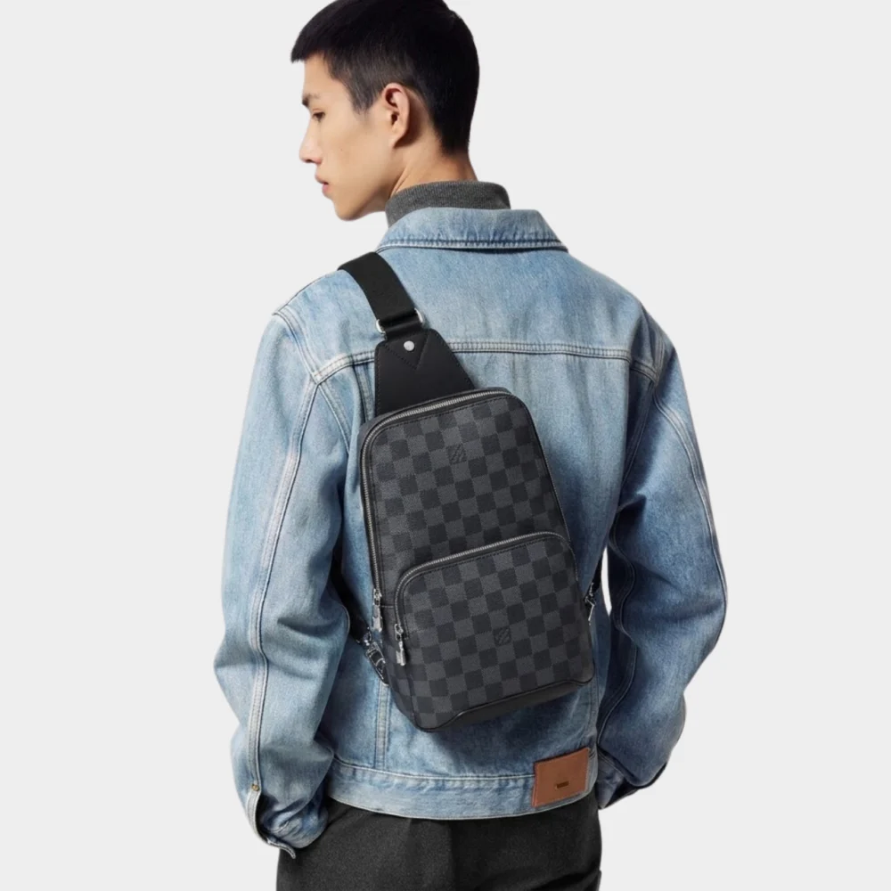 Alternative view of Louis Vuitton Avenue Sling Bag Damier Graphite Canvas 31cm LV N41719