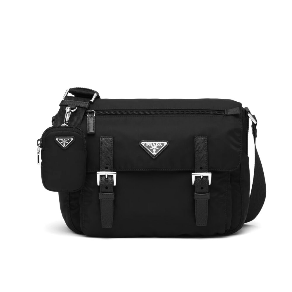 Prada Re Nylon Shoulder Bag Black 30Cm 1BD953 RV44 F0002 V B1M