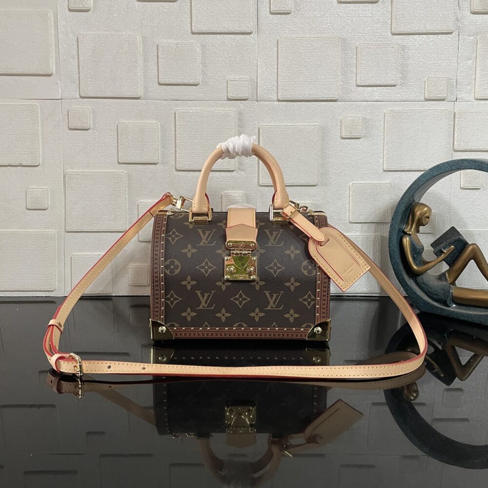 Alternative view of Prestige Edition - Louis Vuitton Speedy Trunk Box Bag 20 Monogram Brown 21Cm M11154