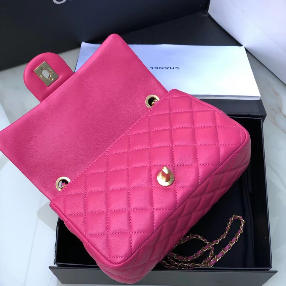Alternative view of Chanel Flap Bag With CC Ball On Strap Pink 20cm AS1787