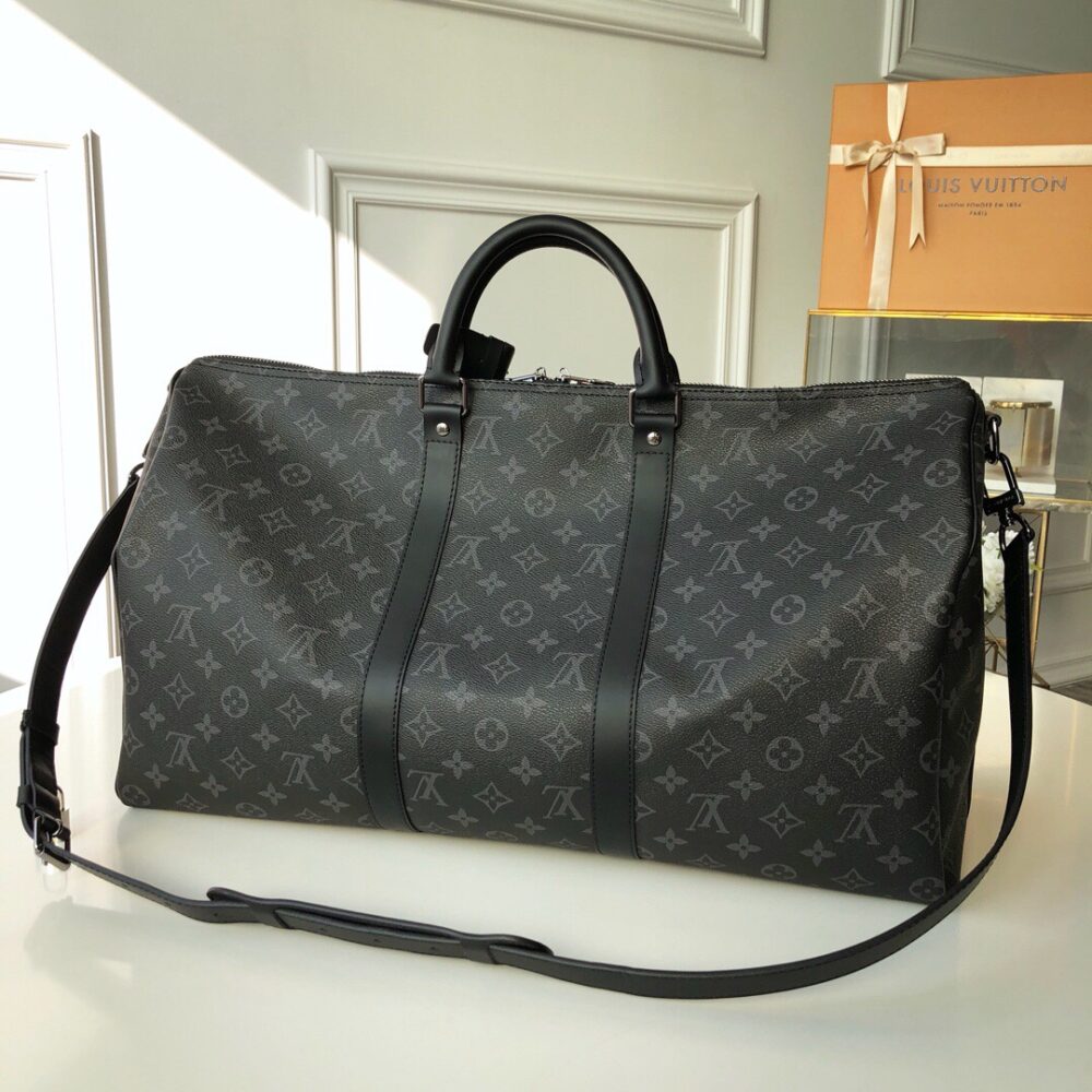 Alternative view of Louis Vuitton Keepall Bandouliere 55 Monogram Eclipse Canvas 55cm LV M40605