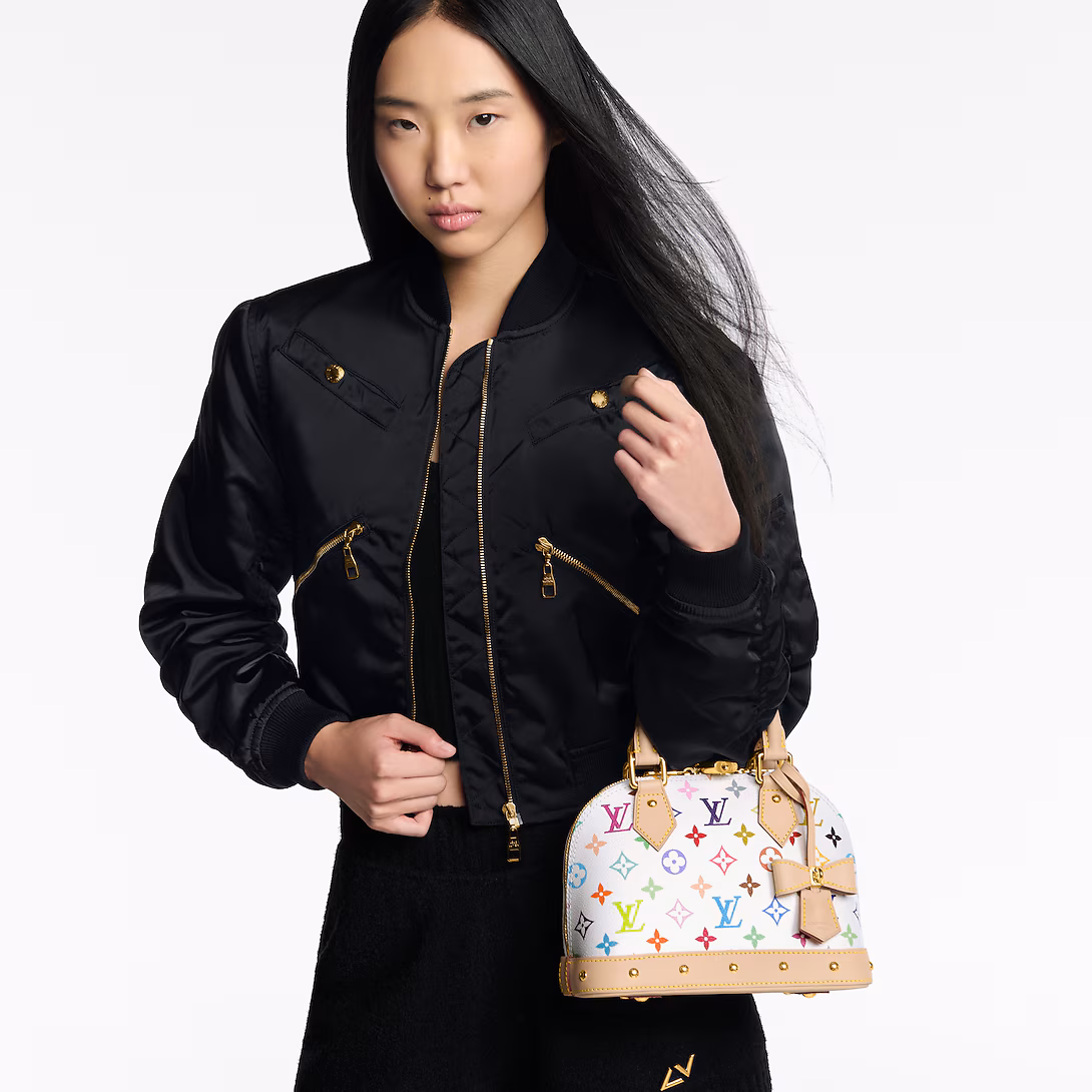 Prestige Edition - Louis Vuitton x Takashi Murakami Alma BB Bag White 23Cm M13078 - Image 8