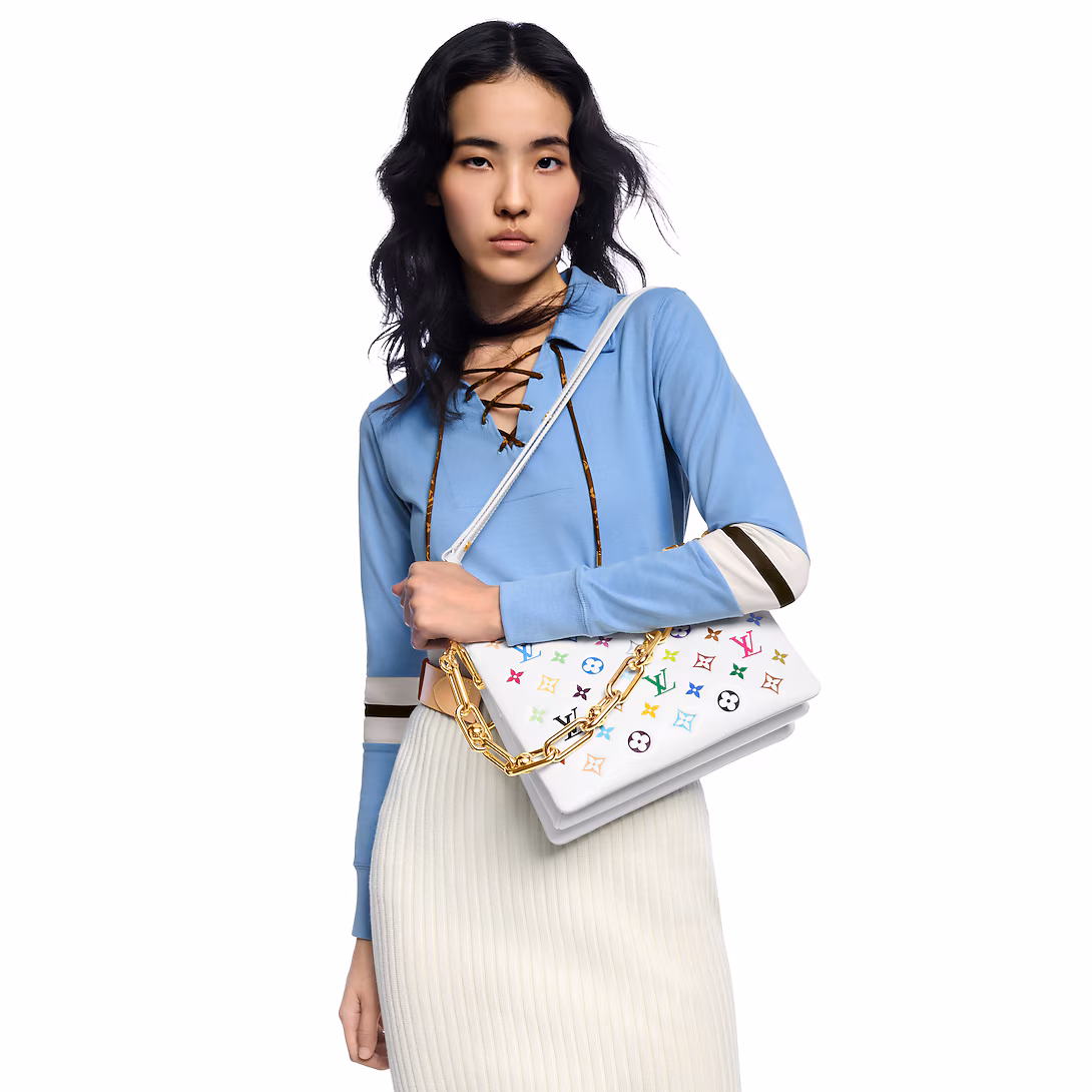 Prestige Edition - Louis Vuitton x Murakami Coussin PM Bag White 26Cm M13233 - Image 8