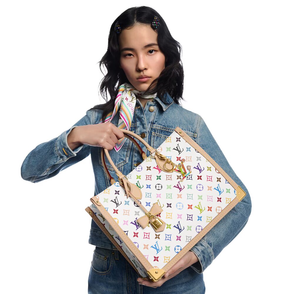 Alternative view of Prestige Edition - Louis Vuitton x Murakami OnTheGo MM Bag White 35Cm M13079