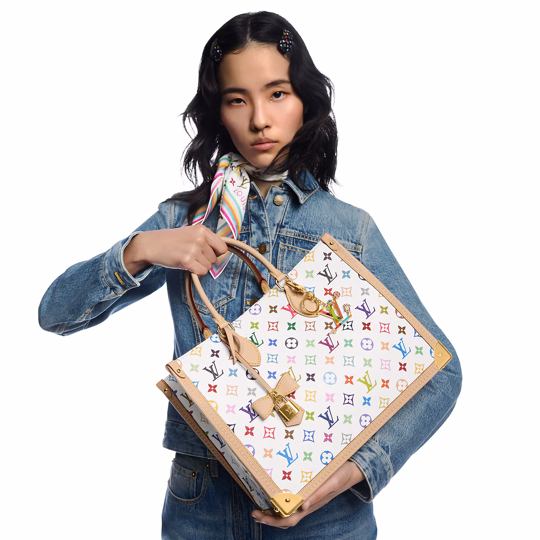 Prestige Edition - Louis Vuitton x Murakami OnTheGo MM Bag White 35Cm M13079 - Image 2