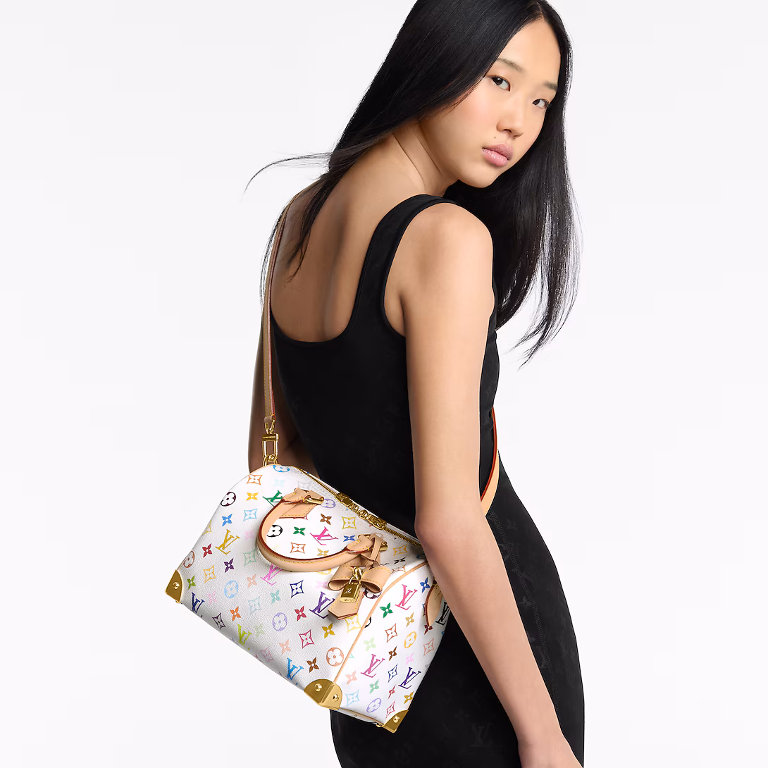 Prestige Edition - Louis Vuitton x Murakami Speedy Bandouliere 25 Bag White 25Cm M13085 - Image 12
