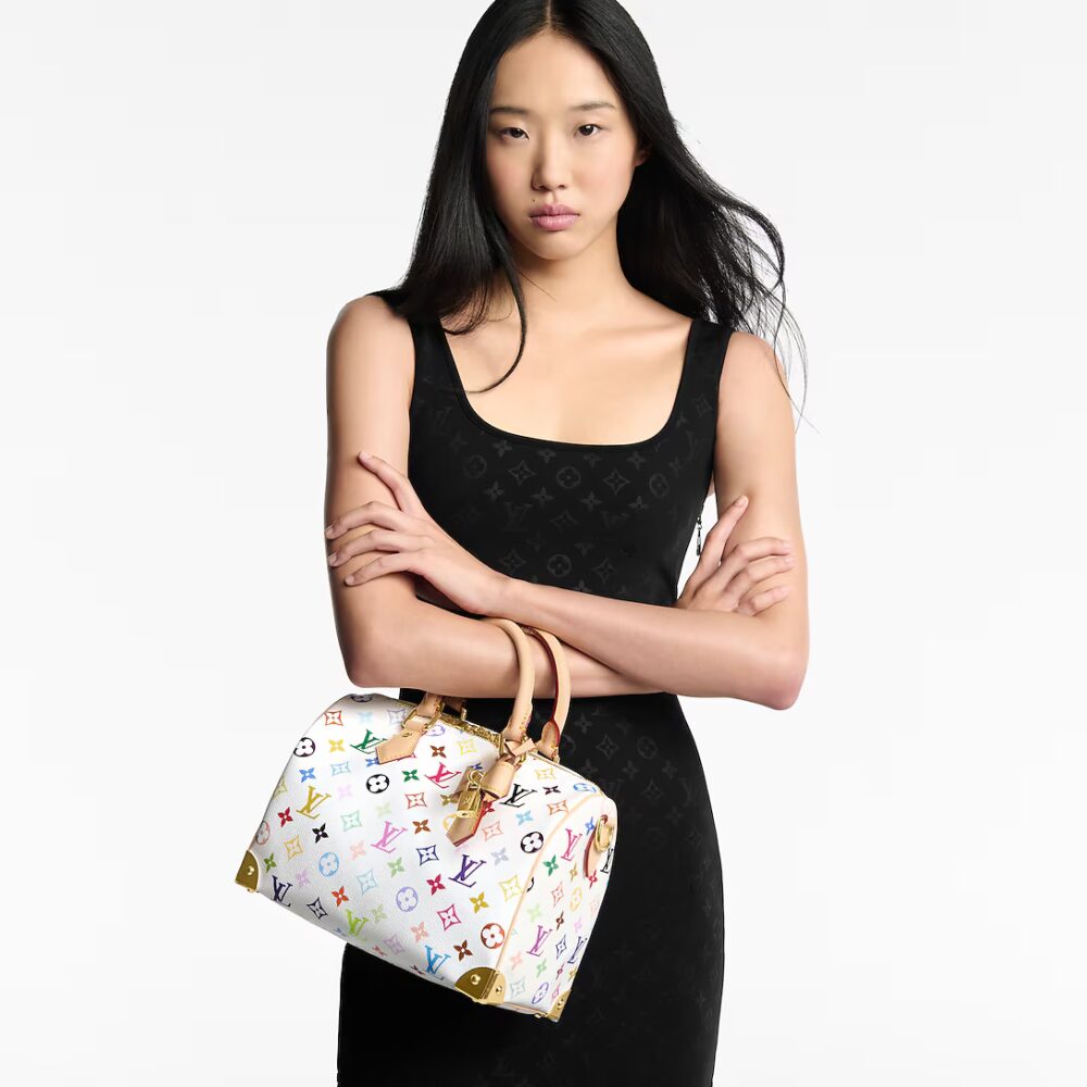 Alternative view of Prestige Edition - Louis Vuitton x Murakami Speedy Bandouliere 25 Bag White 25Cm M13085