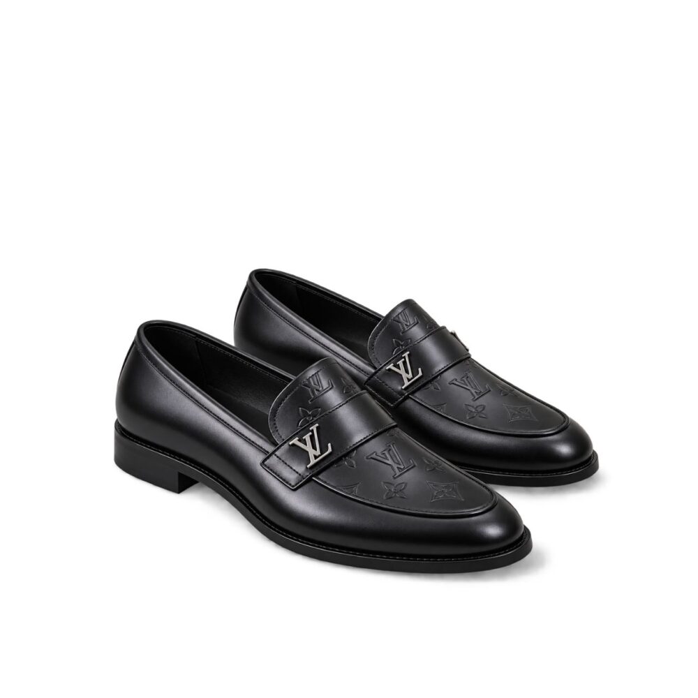Louis Vuitton Men Loafers Black