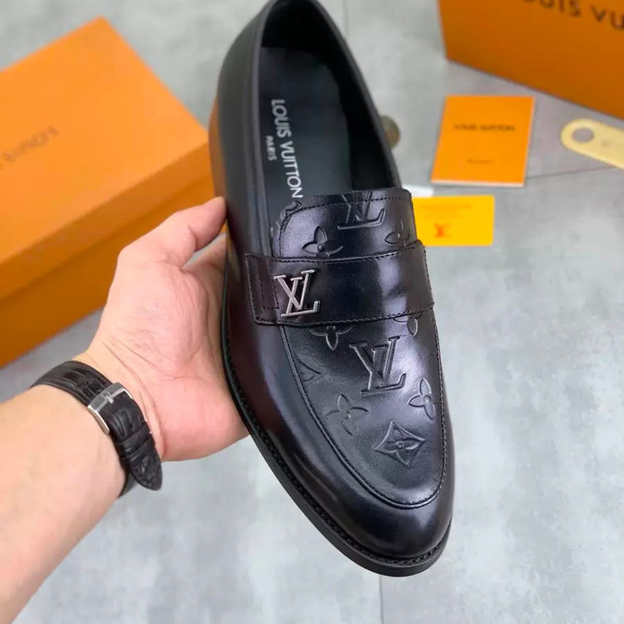 Louis Vuitton Men Loafers Black - Image 6