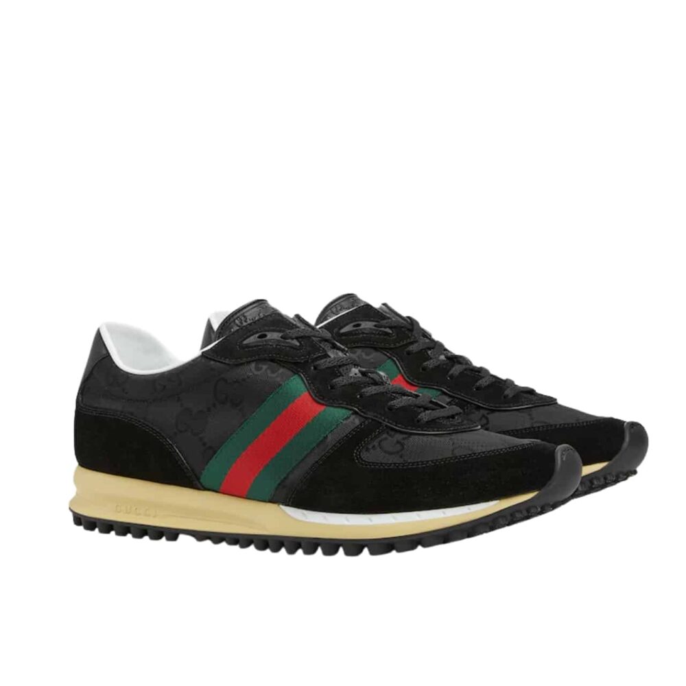 Gucci Men’S Re Motion Sneaker Black Original GG Canvas 832461 AAEW3 1042