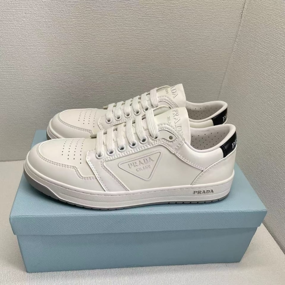 Alternative view of Prada District Leather Sneakers White 1E790M 3LJ6 F097W F 030