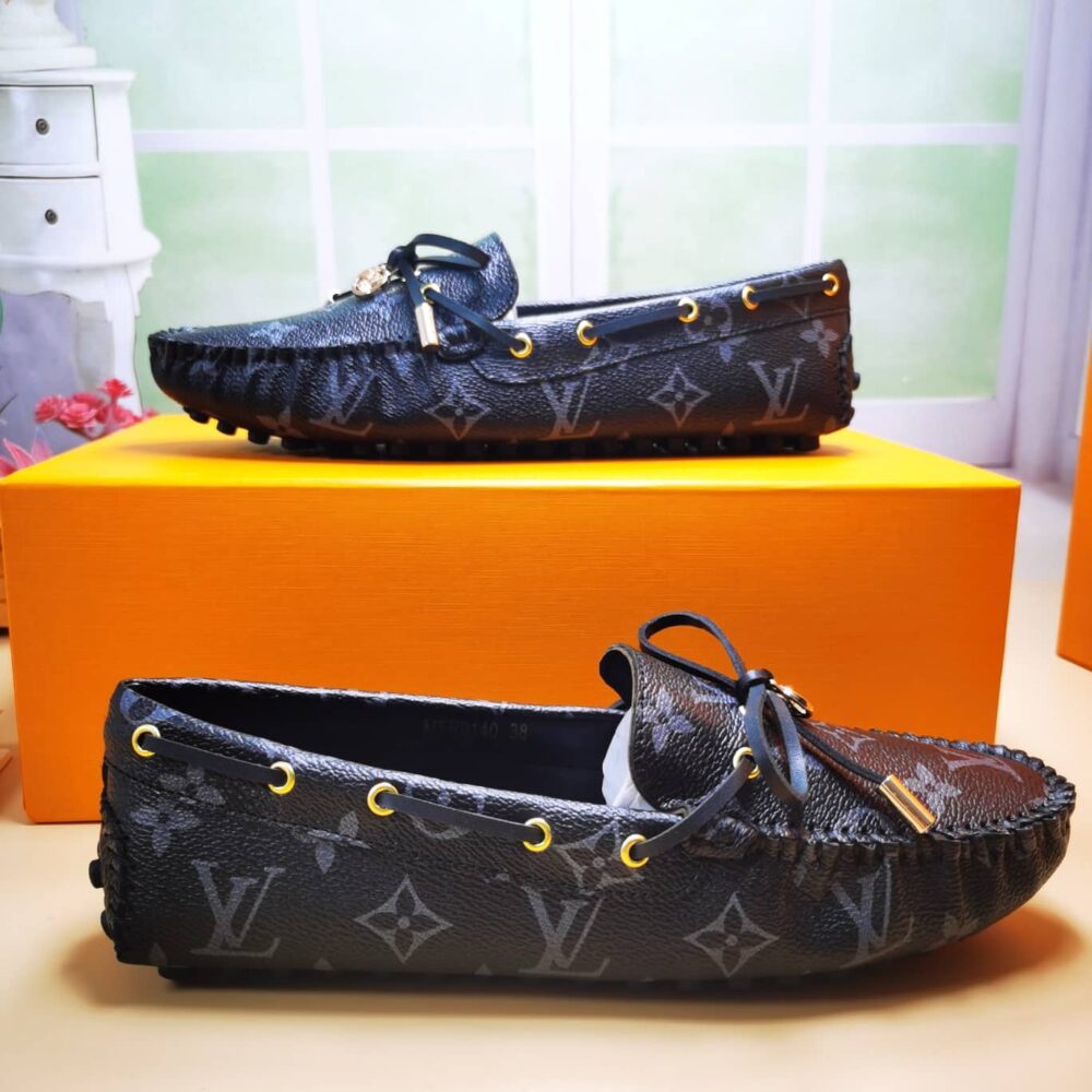 Alternative view of Louis Vuitton Gloria Loafers Monogram Black