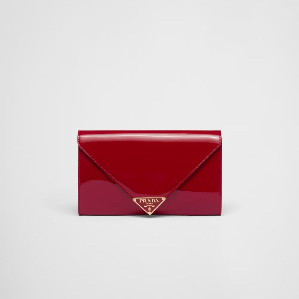 Alternative view of Prestige Edition - Prada Cherry Red Mini Patent Leather Bag 7.8 inches