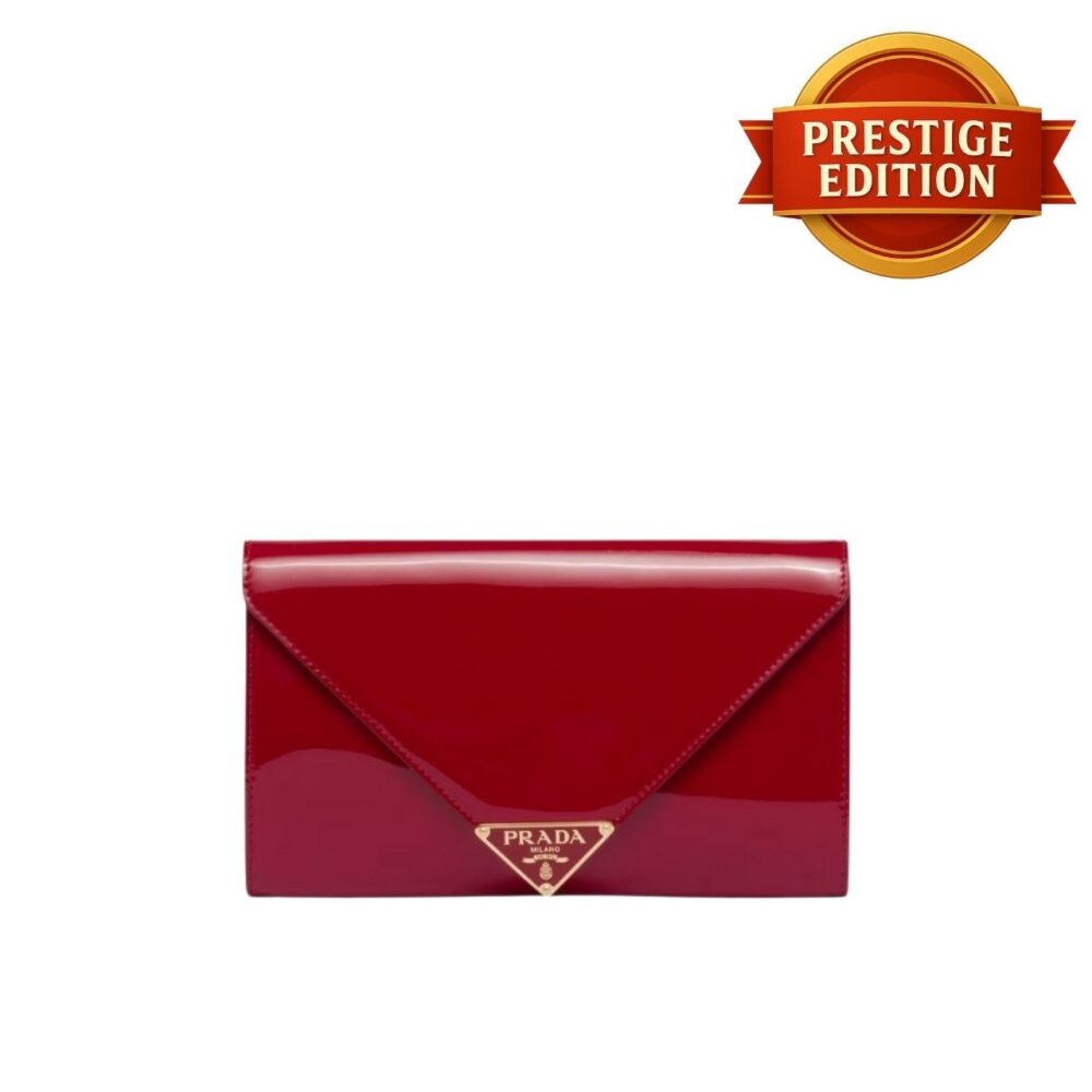 Prestige Edition - Prada Cherry Red Mini Patent Leather Bag 7.8 inches