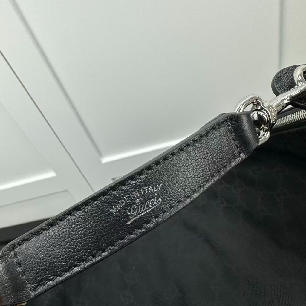 Prestige Edition - Gucci Brera Large Crossbody Bag Black GG Canvas 44Cm 864485 FAFWA 1053 - Image 8