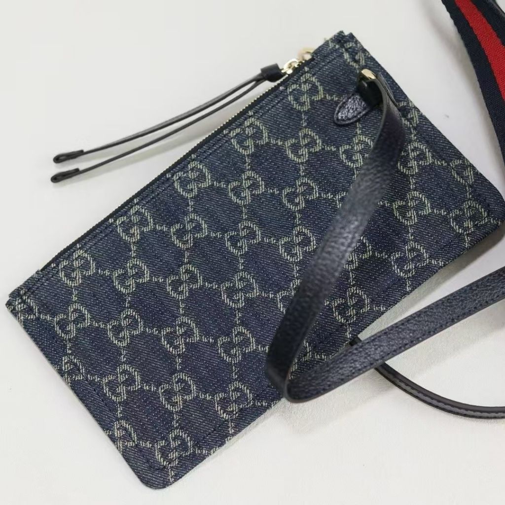 Gucci Giglio Small Tote Bag Blue And White GG Denim 25Cm 860845 FAFRW 8864 - Image 8