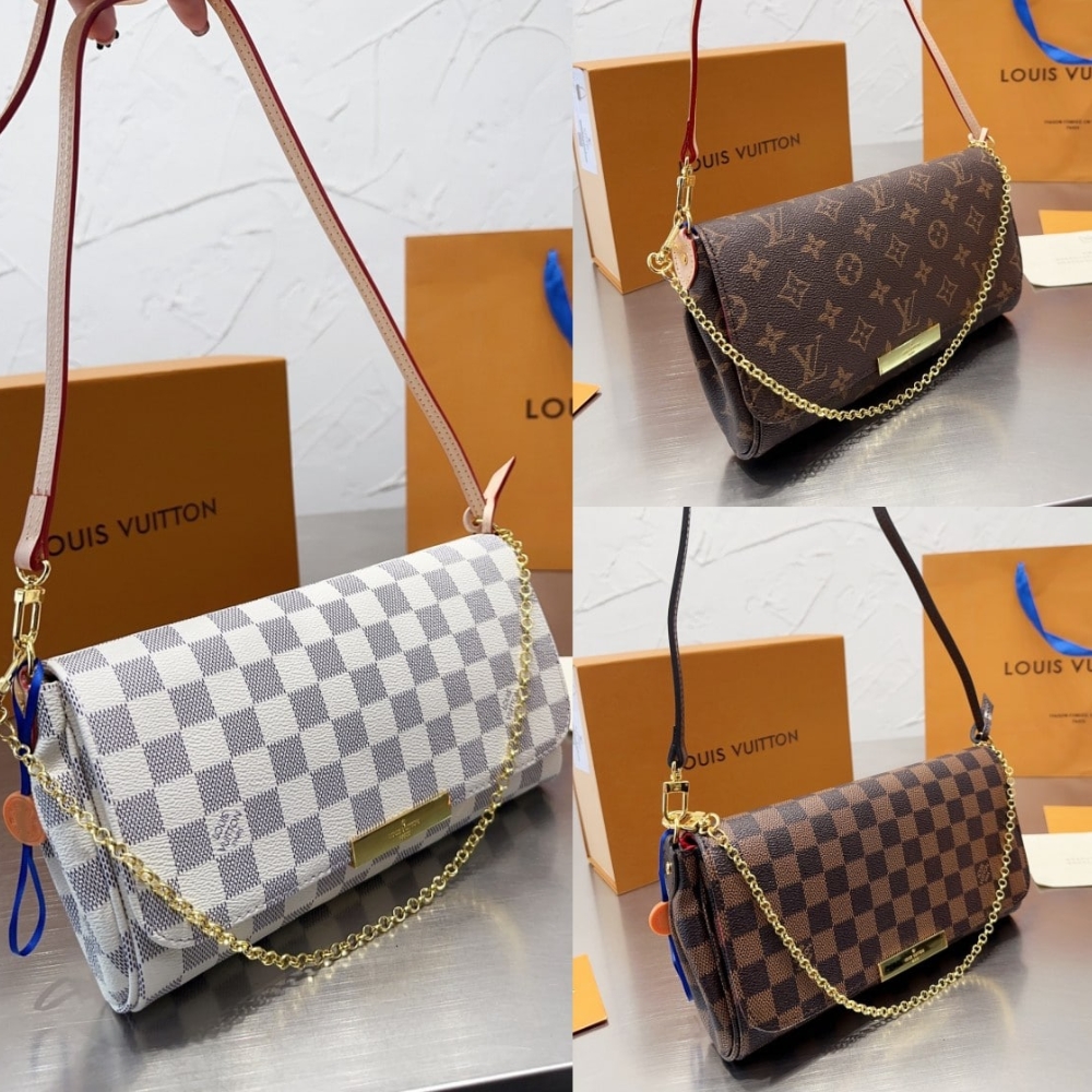 Alternative view of Louis Vuitton Favorite MM Damier Ebene Brown 25Cm N41129
