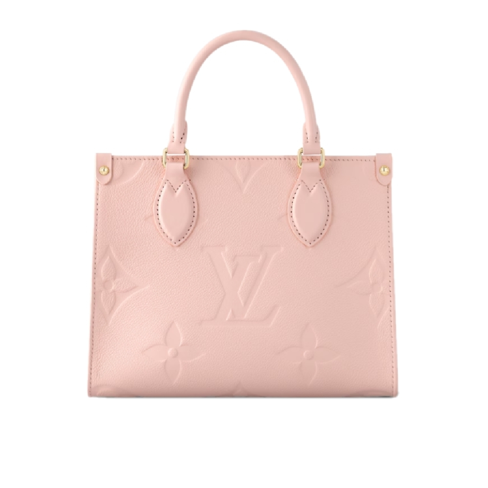 Louis Vuitton Onthego PM Monogram Empreinte Leather Rose Poudre 25Cm M45653