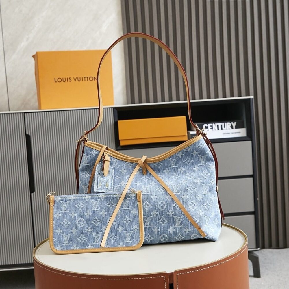 Alternative view of Prestige Edition - Louis Vuitton CarryAll PM Bag Denim Blue 29Cm M11462