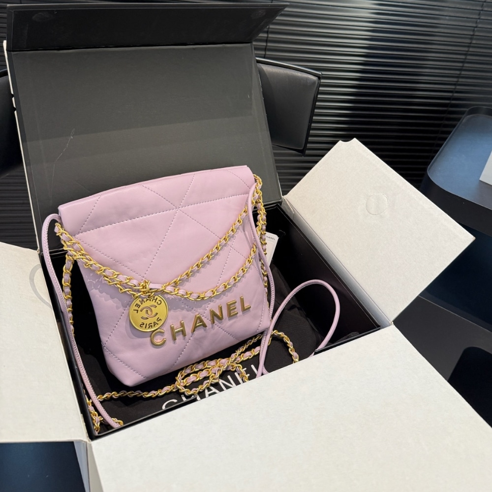Alternative view of Chanel 22 Mini Handbag Lavender Pink 23Cm