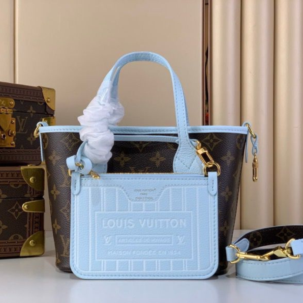 Alternative view of Louis Vuitton Neverfull Inside Out BB Sky Blue 26Cm M28336