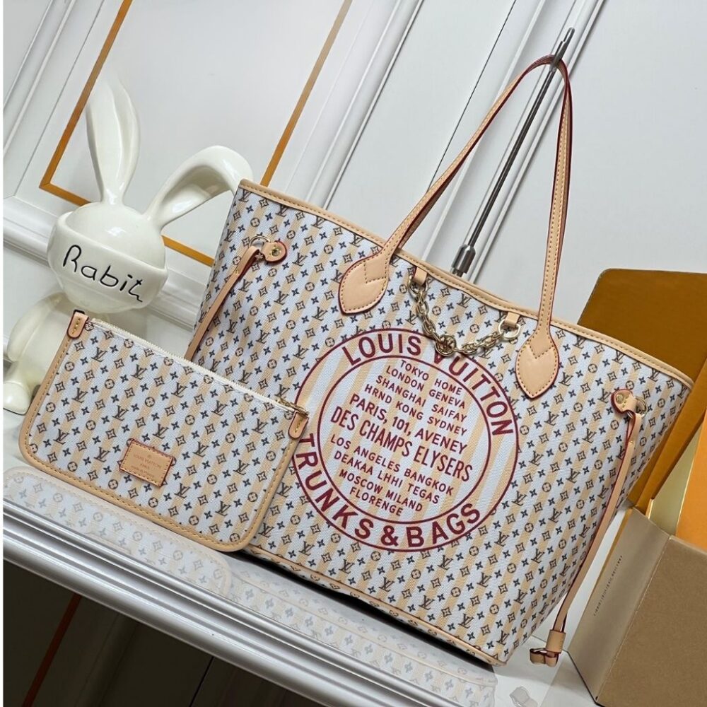Alternative view of Louis Vuitton Neverfull MM Rose 28cm M29483