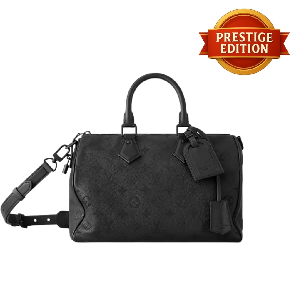 Prestige Edition - Louis Vuitton Speedy Bandoulière 30 Monogram Empreinte Leather Black