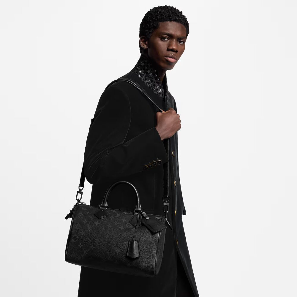 Alternative view of Prestige Edition - Louis Vuitton Speedy Bandoulière 30 Monogram Empreinte Leather Black