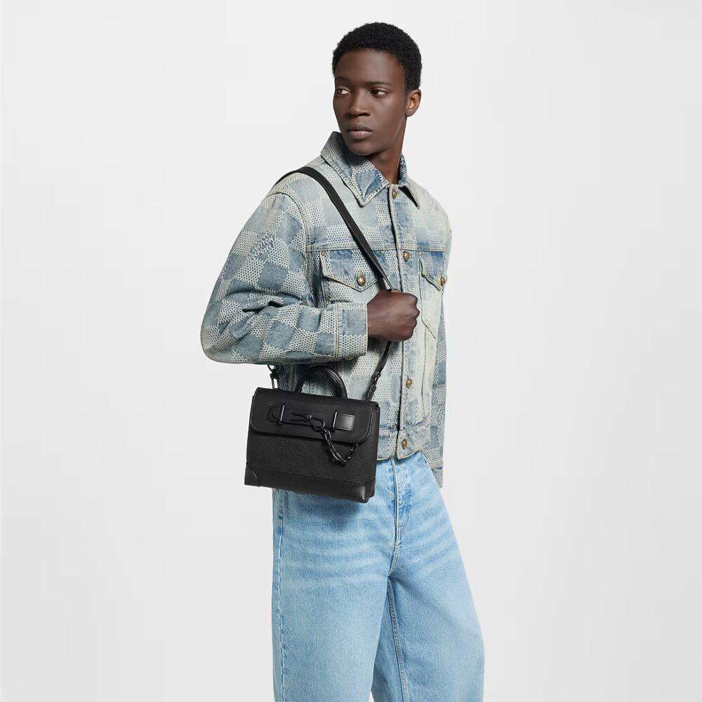Alternative view of Prestige Edition - Louis Vuitton Steamer PM Taurillon Monogram Black 25Cm M24436