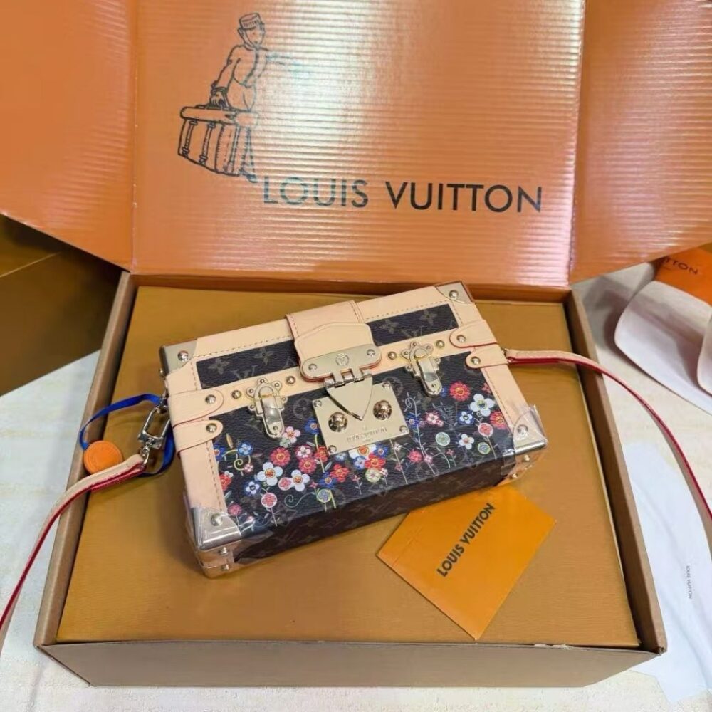 Alternative view of Prestige Edition - Louis Vuitton x Takashi Murakami Petite Malle Brown 19cm M13667