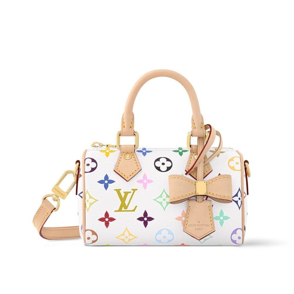 Louis Vuitton x Takashi Murakami Nano Speedy White 16cm M13391