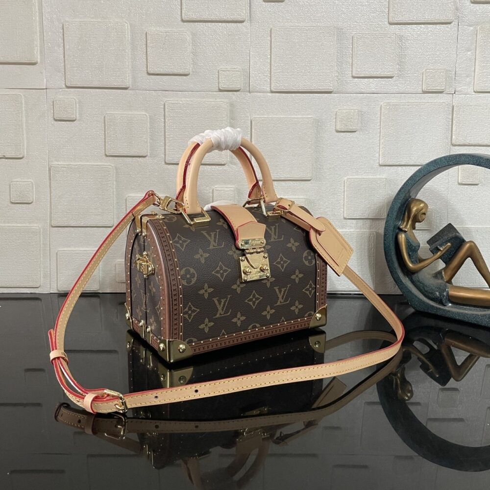 Alternative view of Prestige Edition - Louis Vuitton Speedy Trunk Box Bag 20 Monogram Brown 21Cm M11154