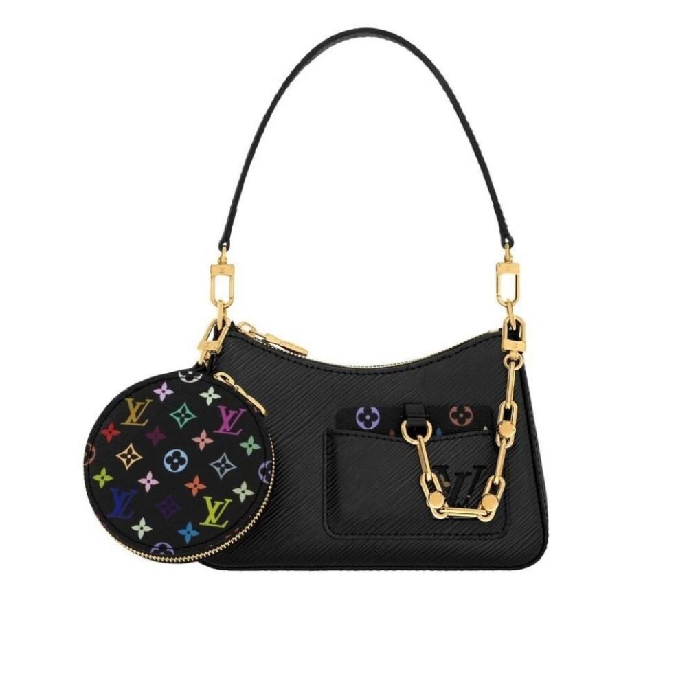 Louis Vuitton x Takashi Murakami Marellini Black 19cm M13099