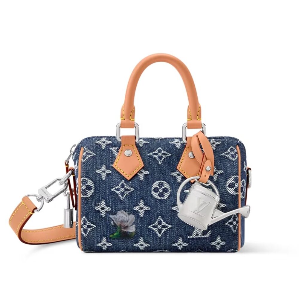Louis Vuitton Speedy 18 Bandouliere Denim 18cm M27557