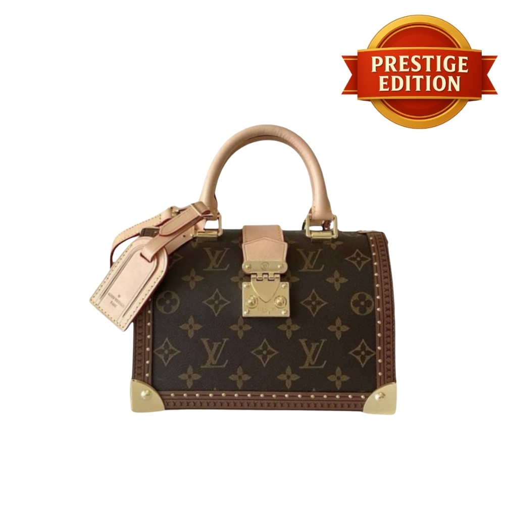 Prestige Edition - Louis Vuitton Speedy Trunk Box Bag 20 Monogram Brown 21Cm M11154