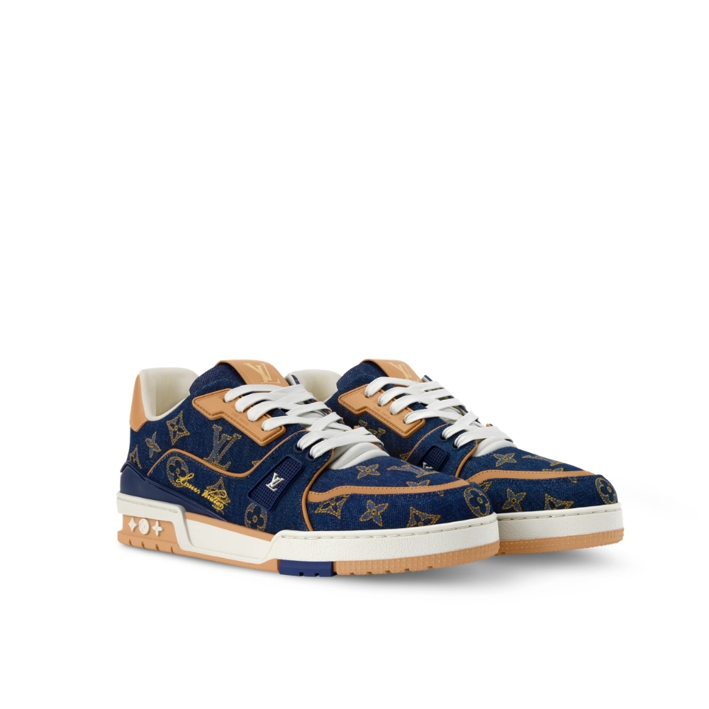 Louis Vuitton Trainer Sneakers Blue 1AJ371