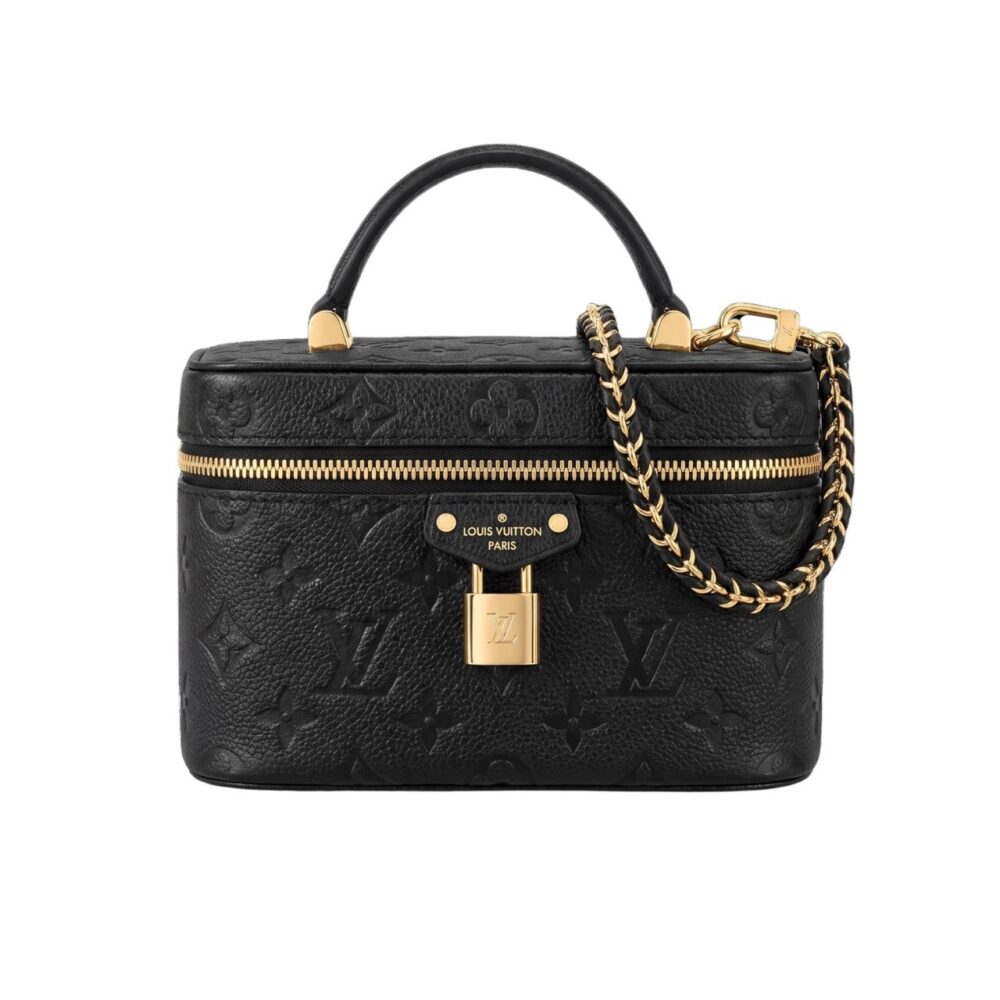 Louis Vuitton Vanity Chain Pouch Black Monogram 19Cm M13483