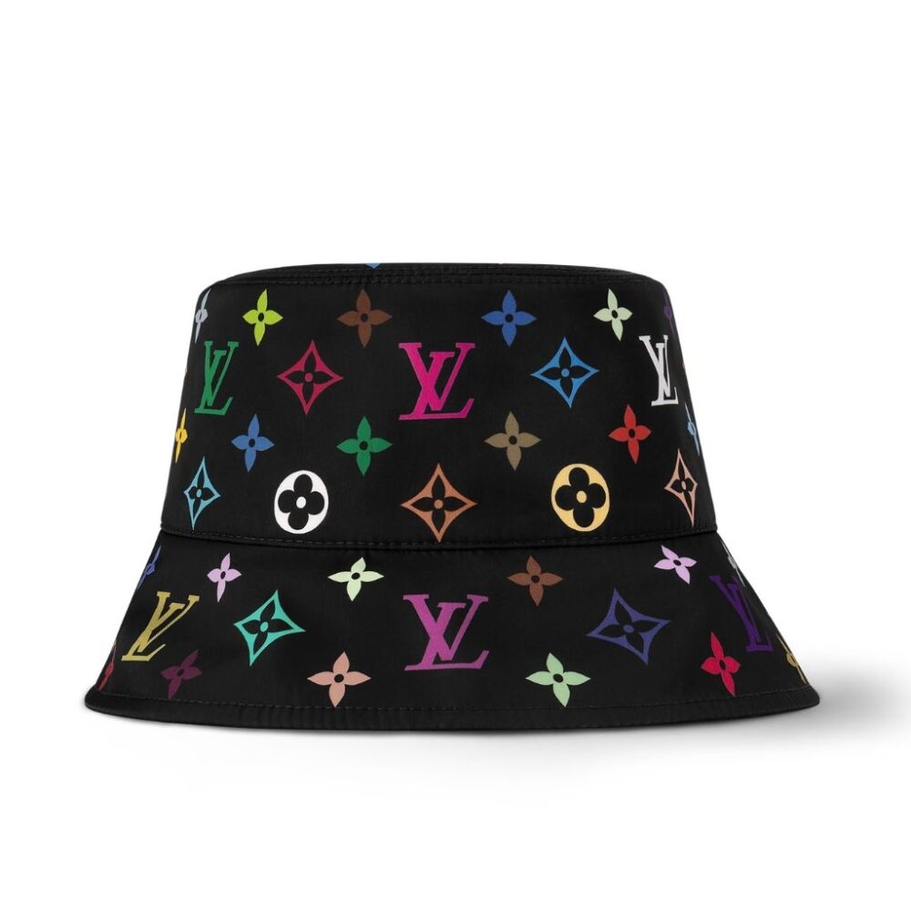 Louis Vuitton X Takashi Murakami Reversible Superflat Bucket Hat Black M7985S